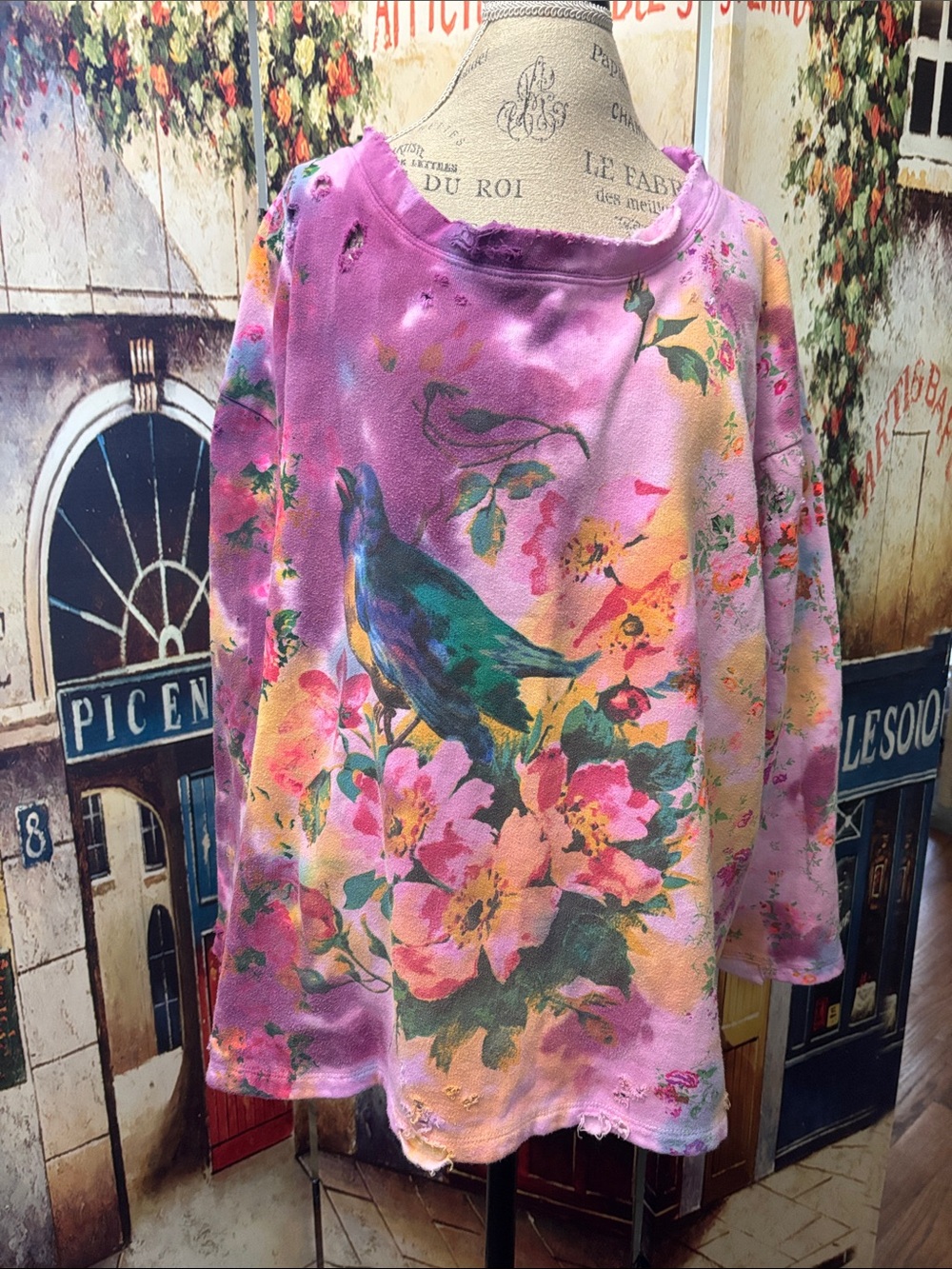 Magnolia Pearl Songbird Hermosa Sweatshirt #2389, Myrrh, OS - Picture 3 of 12